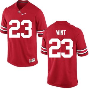 Men's Ohio State Buckeyes #23 Jahsen Wint Red Nike NCAA College Football Jersey On Sale CLK7644PA